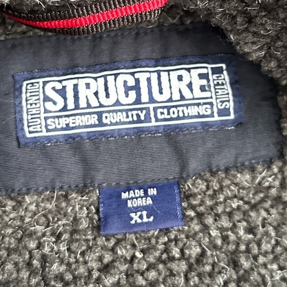 Vintage Structure Parka Jacket Navy Blue Men’s Size XL - Picture 7 of 9